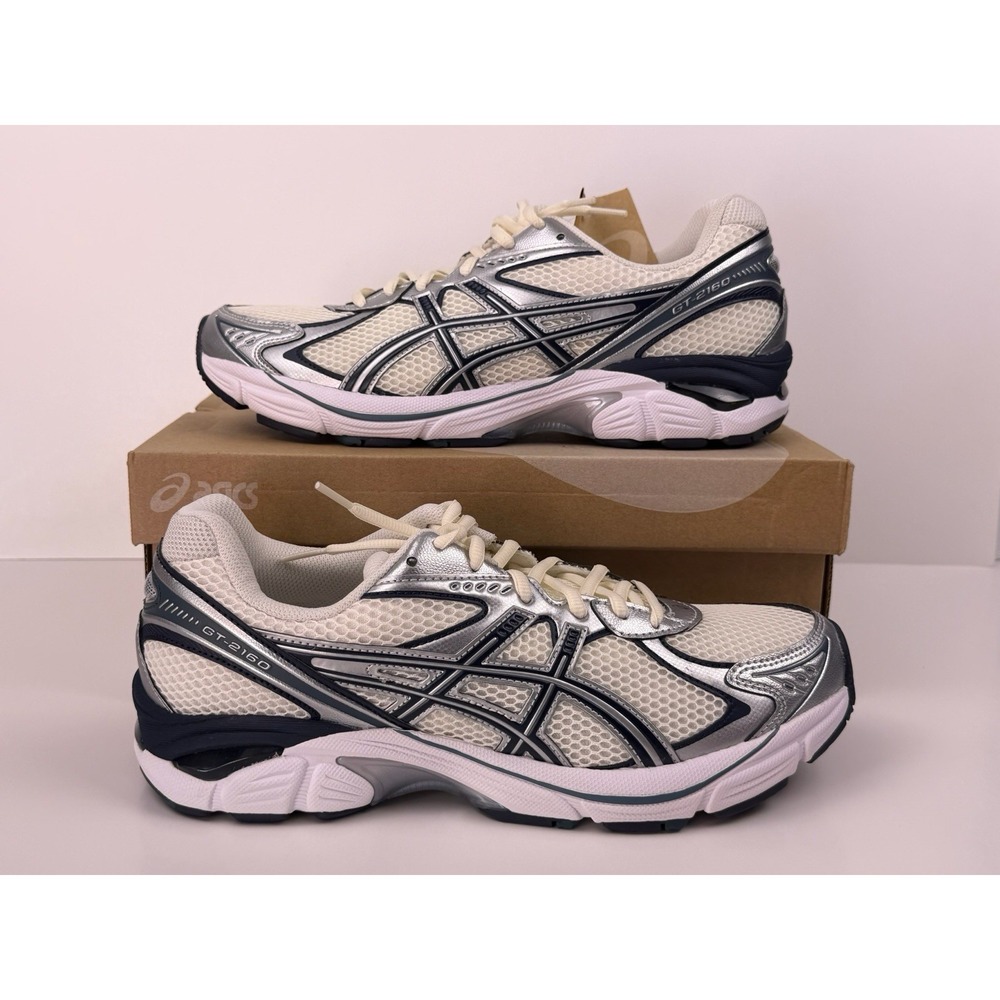 ASICS GT-2160 Sneakers Men's Size 9 Cream/Raw Indigo 1203A275-117